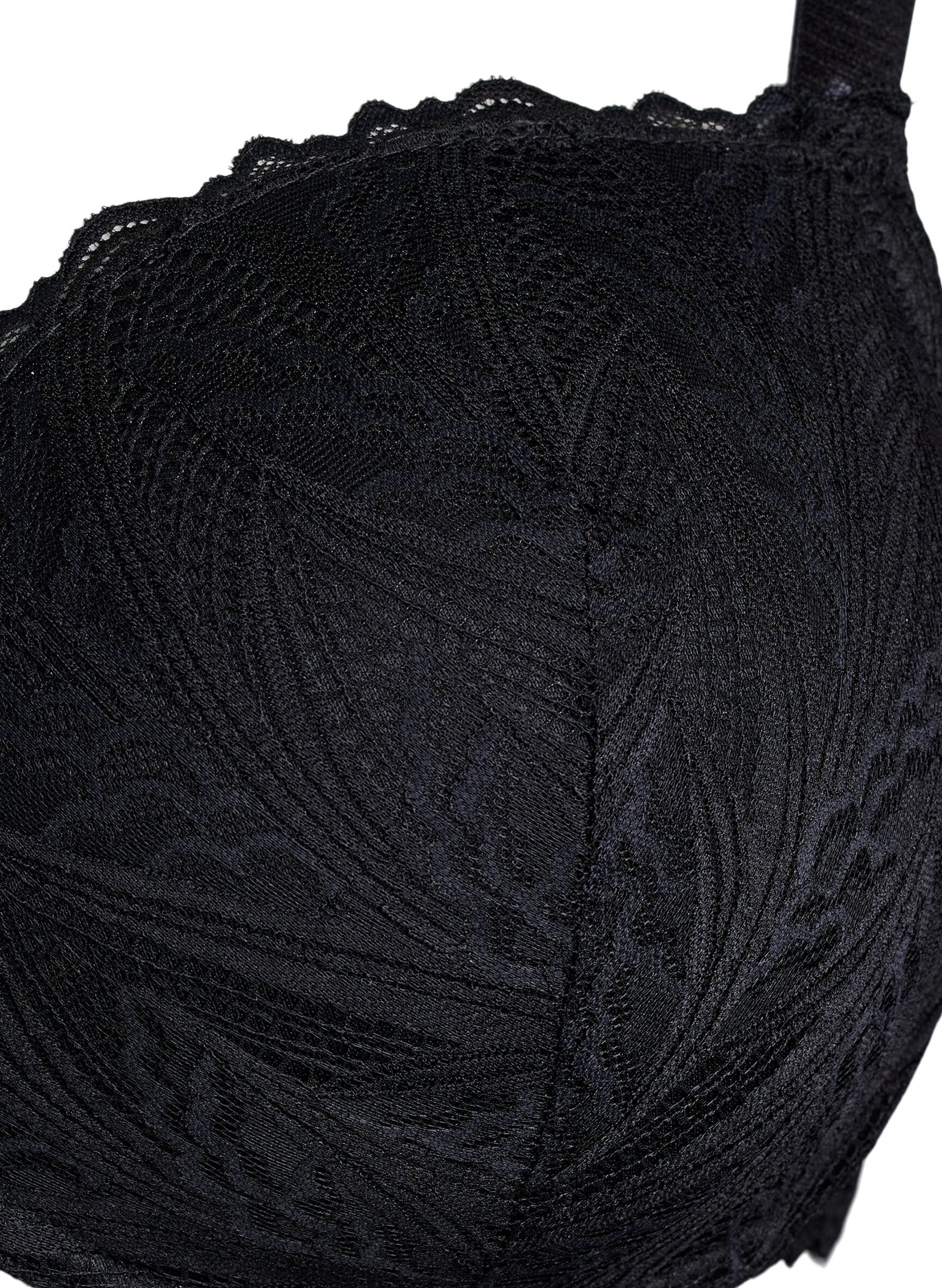 ZizziGeformter Spitzen-BH mit B&uuml;gel, Schwarz, Packshot image number 2