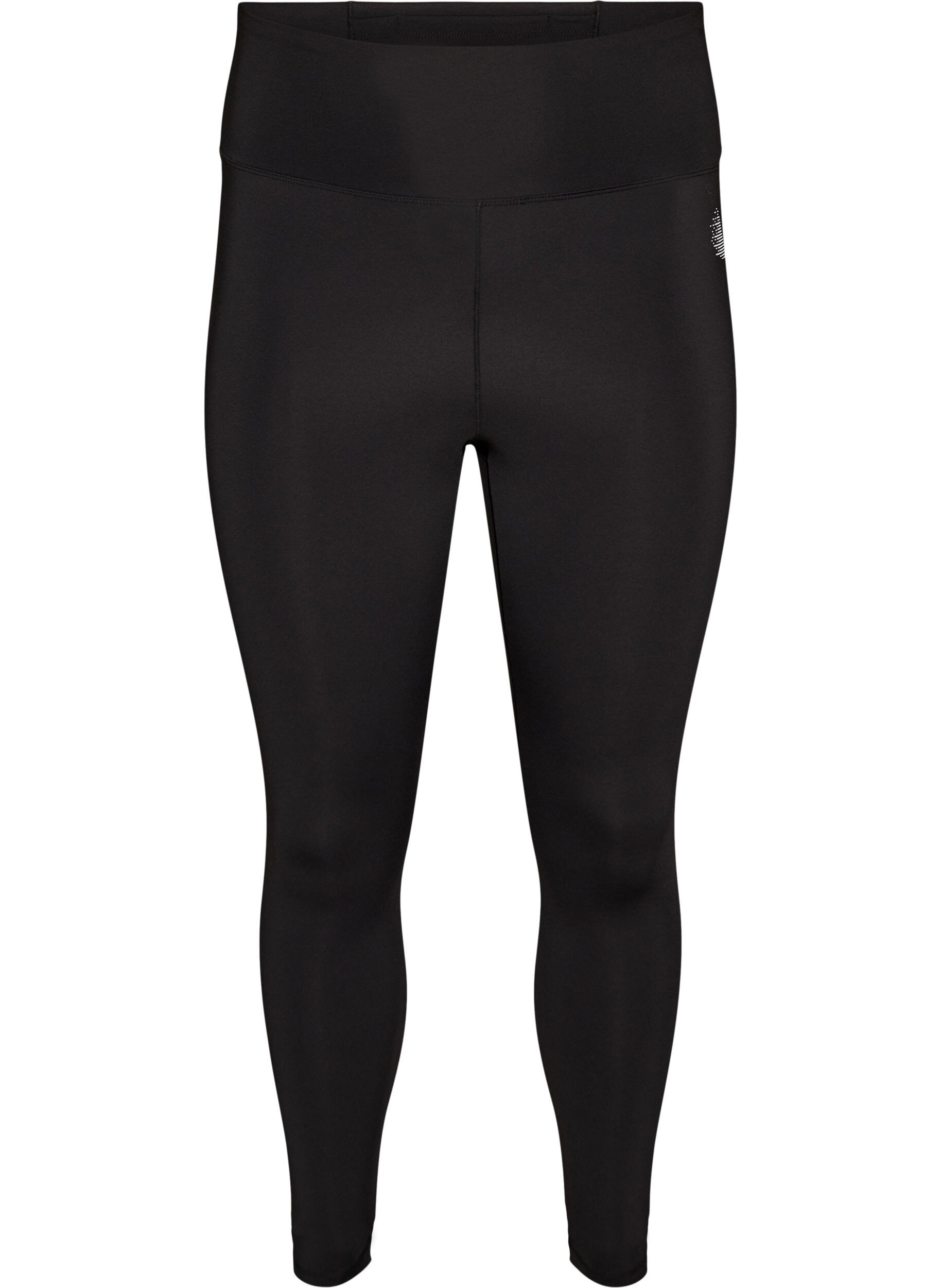 Trainingstights mit hoher Taille und Tasche im Bund