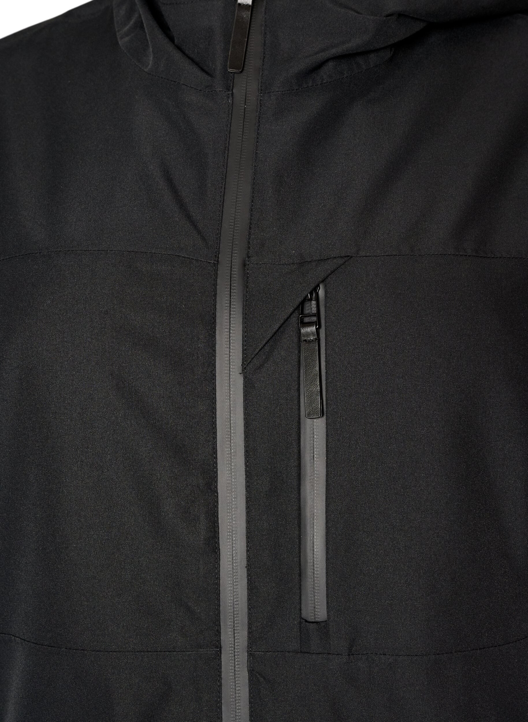 ZizziSkijacke mit Kapuze und Rei&szlig;verschlusstaschen, Schwarz, Packshot image number 2
