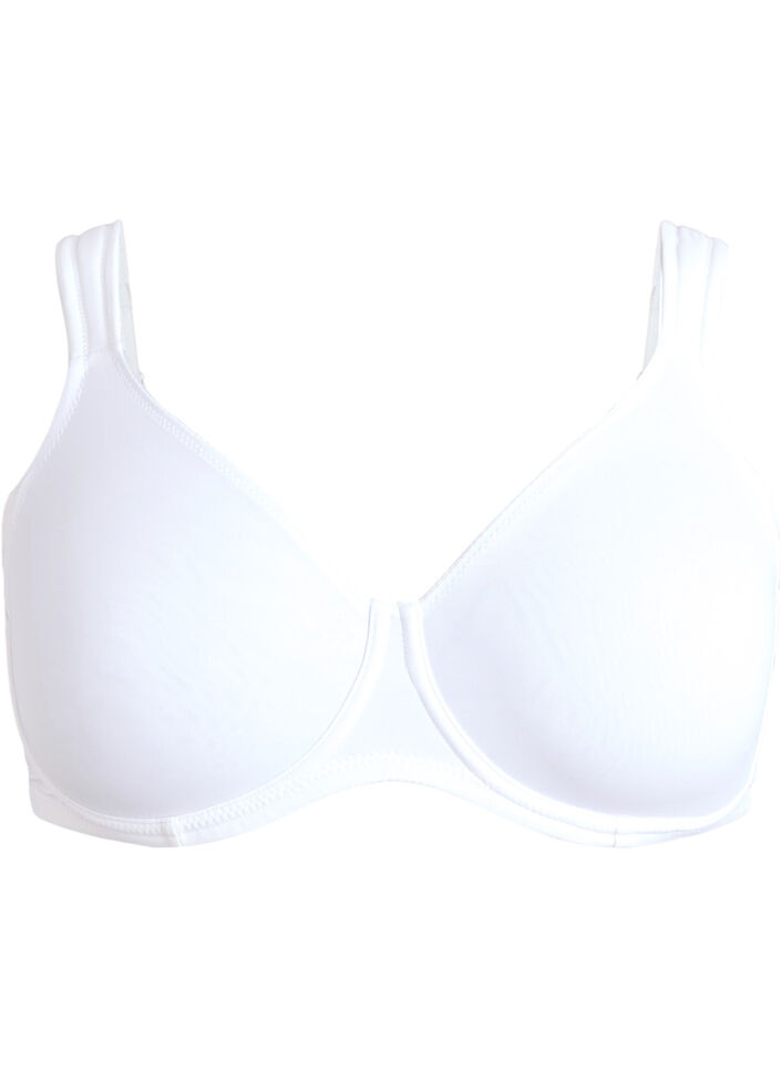 Komfort-BH mit B&uuml;gel und vorgeformten Cups, Wei&szlig;, Packshot image number 0