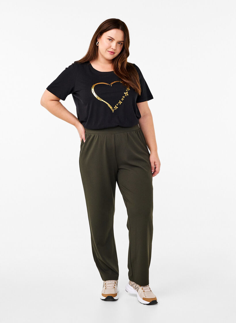 FLASH - T-Shirt mit Print, Schwarz, Model image number 1