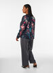 Lockere Hose aus Jersey mit hoher Taille, Grau, Model image number 1