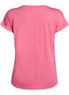 Kurz&auml;rmliges T-Shirt aus einer Baumwollmischung, Pink, Packshot image number 1