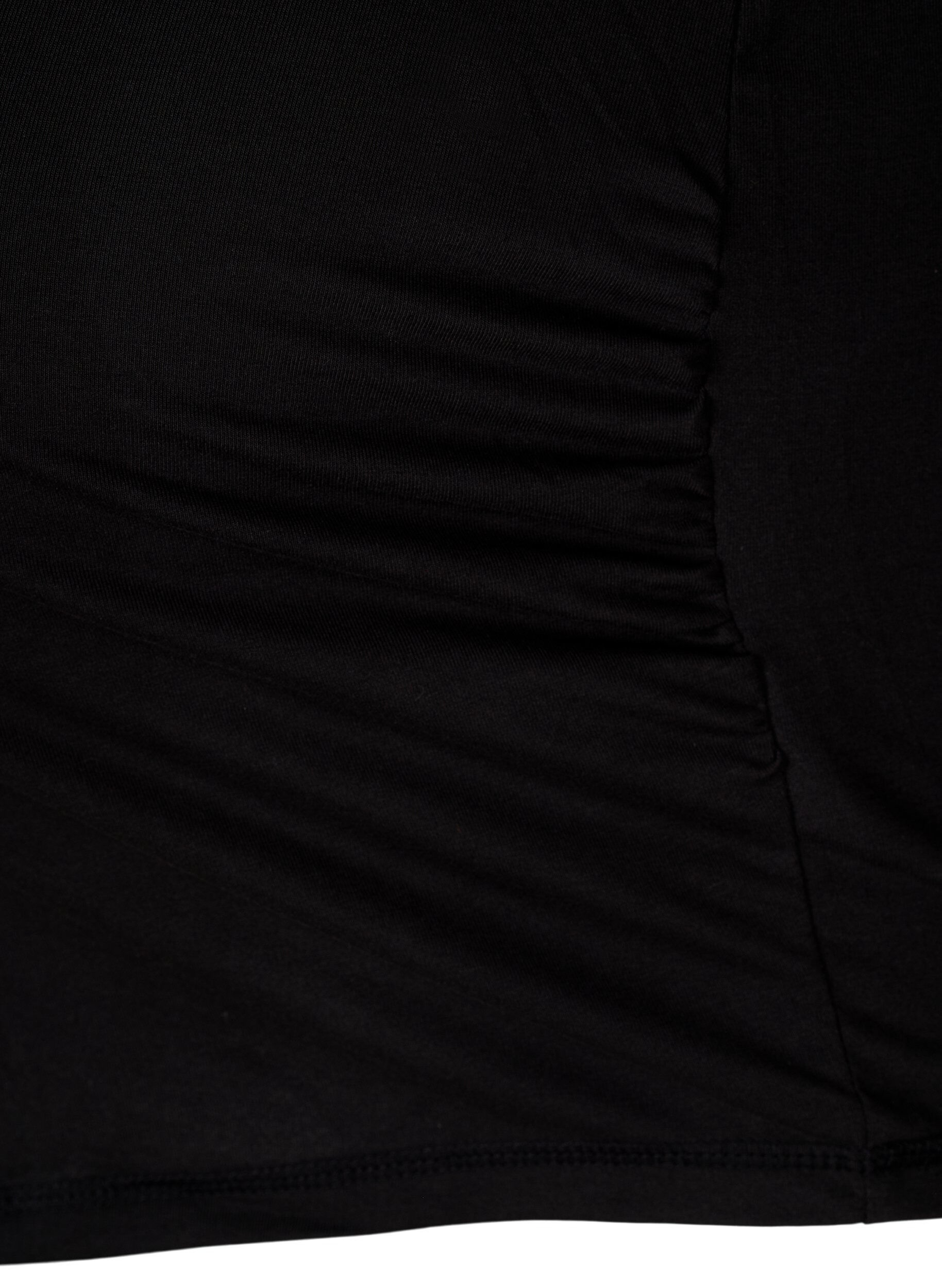 ZizziBasic Umstandsbluse mit langen &Auml;rmeln, Black, Packshot image number 3
