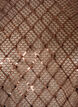 Transparente Bluse mit Pailletten und Rautenmuster, Braun, Packshot image number 2