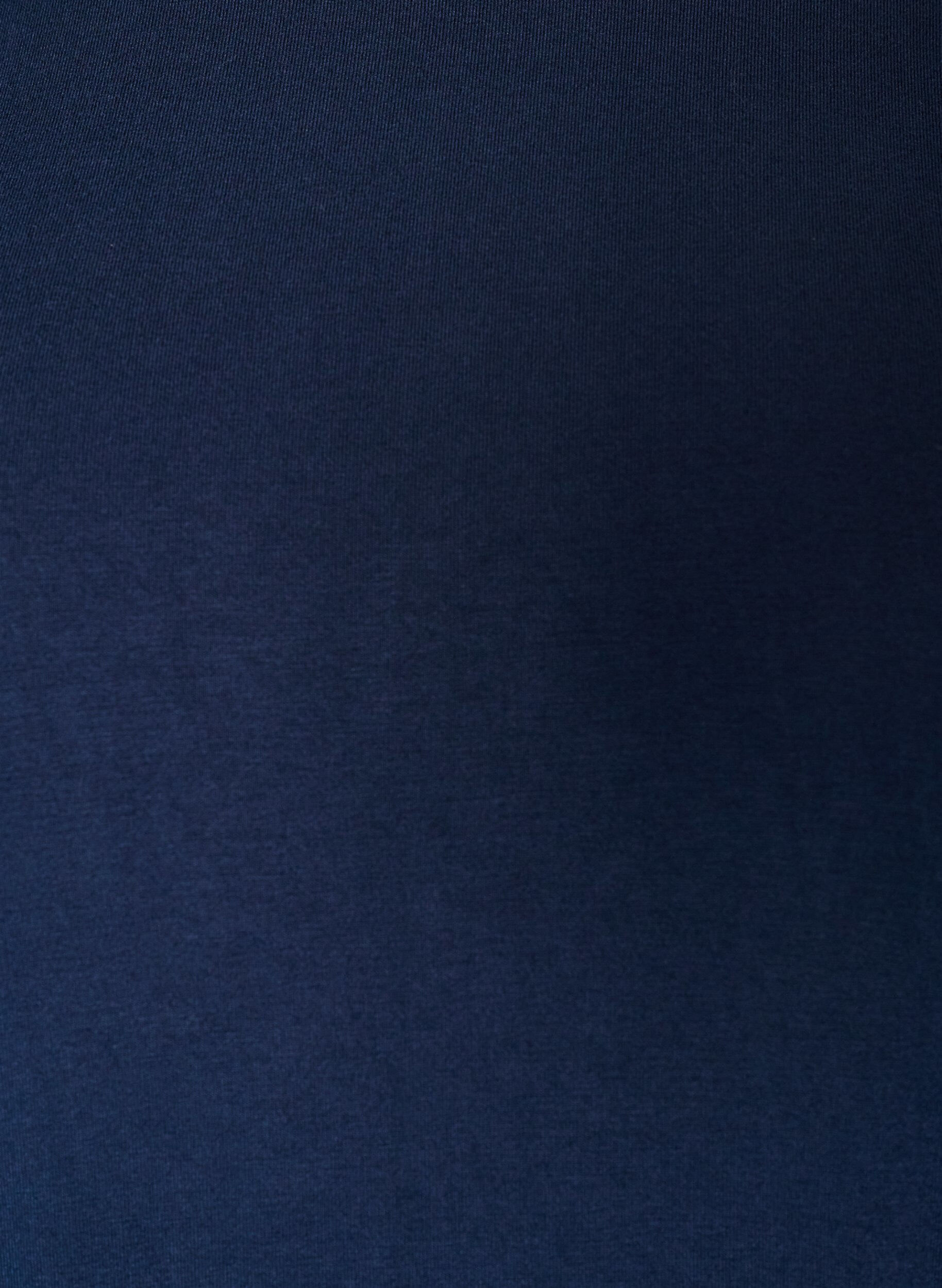 ZizziBluse aus Jersey mit ellbogenlangen Ballon&auml;rmeln, Blau, Packshot image number 2
