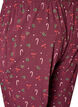 Bedruckte Pyjamahose, Dunkles Bordeaux, Packshot image number 3