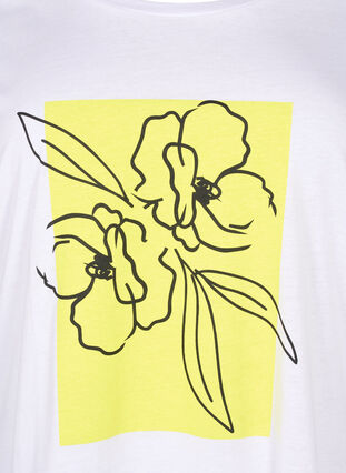 Baumwoll-T-Shirt mit Motiv, B. White w. Sulphur, Packshot image number 2