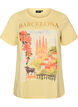 T-shirt aus Baumwolle mit Print, Gelb, Packshot image number 0