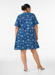 A-Linien-Kleid aus Denim mit Blumenmuster, Blau, Model image number 2