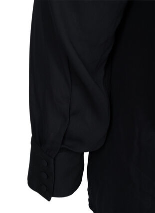 Bluse mit langen Ärmeln, Black, Packshot image number 3
