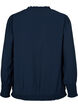 Viskosebluse mit langen Ärmeln und Smock, Navy Blazer, Packshot image number 1