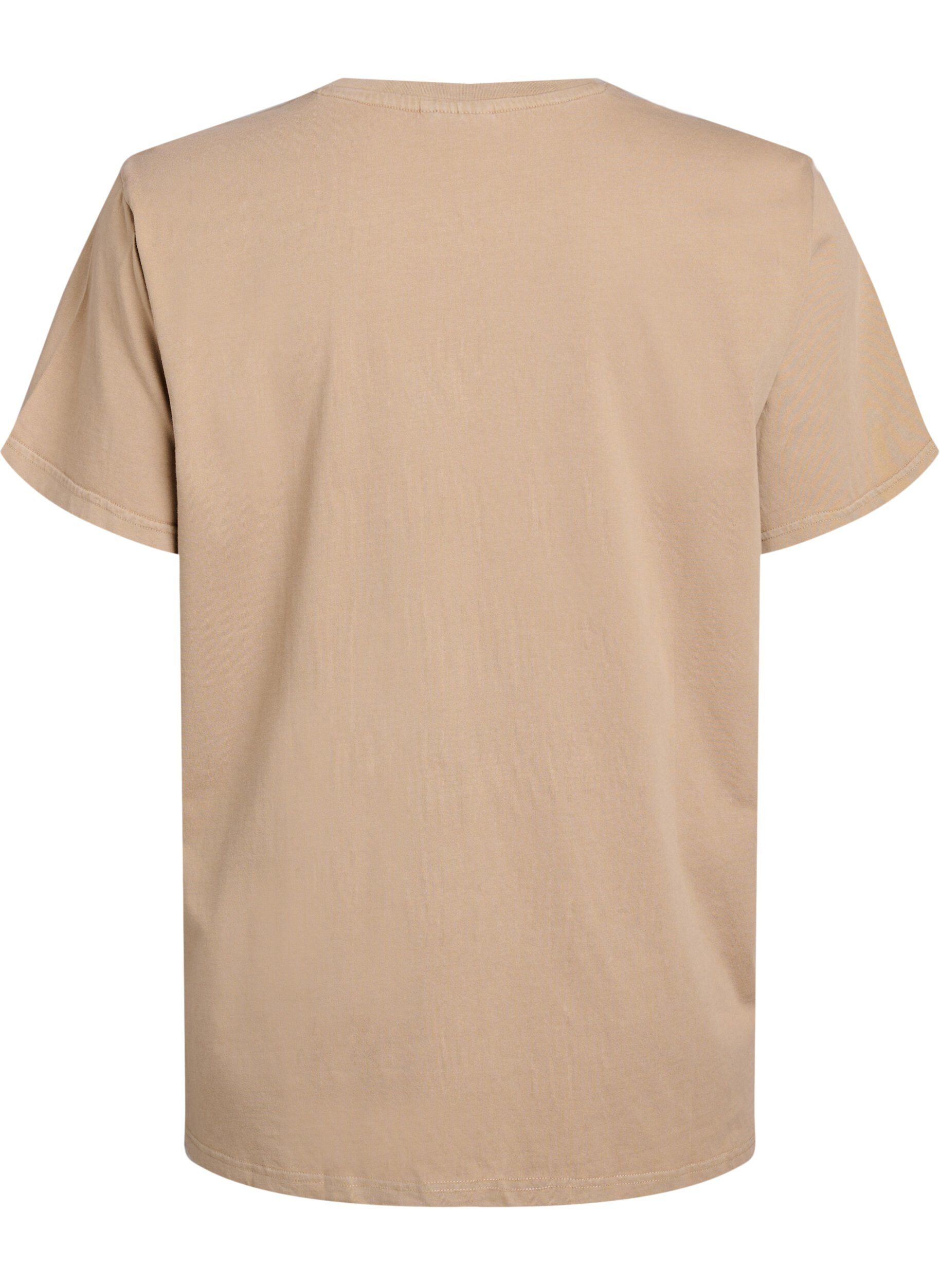 ZizziT-Shirt aus Bio-Baumwolle mit Strass und Schmetterlingsmotiv, Braun, Packshot image number 1