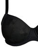 Wattierter BH mit floralen Stickereien, Schwarz, Packshot image number 2