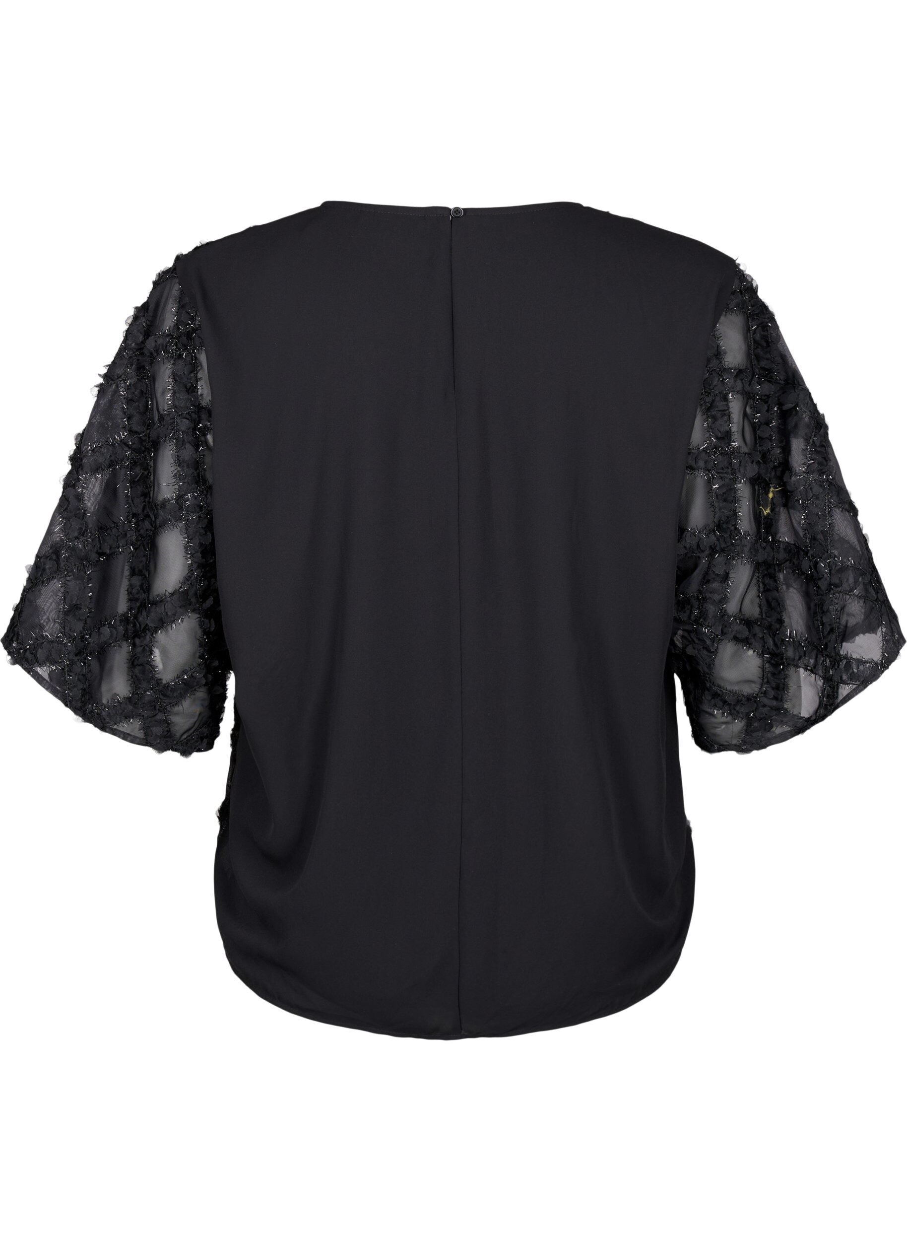 ZizziBluse mit Harlekinmuster, Black, Packshot image number 1
