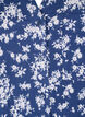 Geblümtes Nachthemd mit 3/4-Ärmeln, V. Indigo Flower AOP, Packshot image number 2