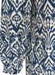 Gemustertes Kleid aus Viskose mit langen &Auml;rmeln, Blau, Packshot image number 3