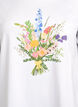 T-Shirt aus Bio-Baumwolle mit floralem Print, B. White w. Flower, Packshot image number 2