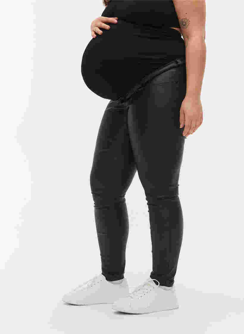 Schwangerschaftshosen mit Beschichtung, Black, Model image number 2