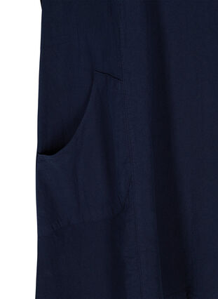 Kurzarm Kleid aus Baumwolle, Night Sky, Packshot image number 3