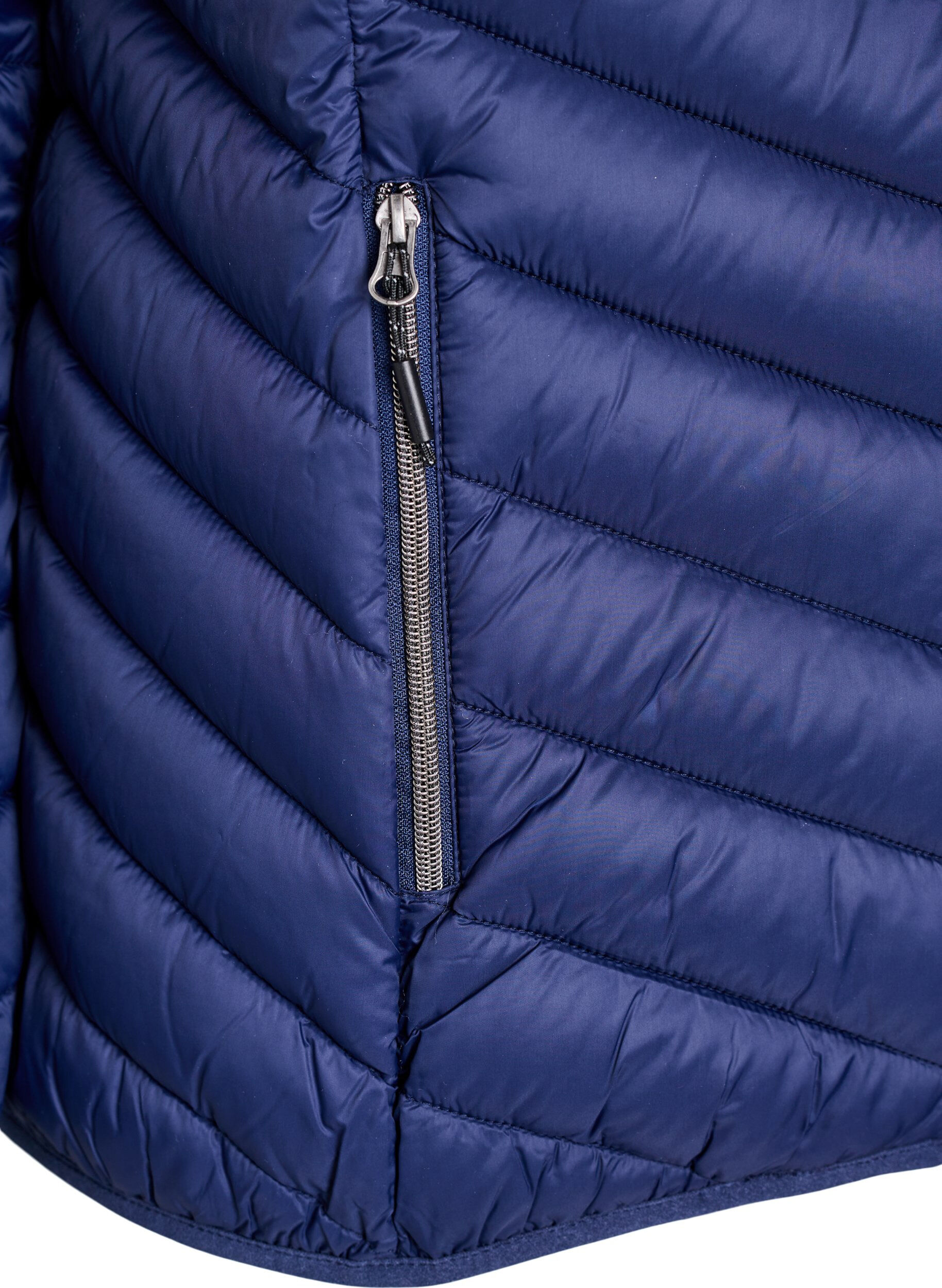 ZizziLeichte Steppjacke mit Kapuze, Blau, Packshot image number 3