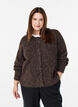 Strickjacke mit Pailletten, Braun, Model image number 0