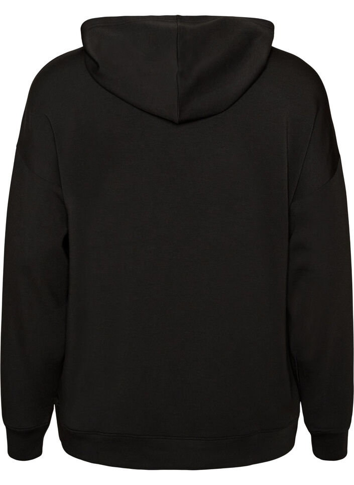 Hoodie aus Jersey, Schwarz, Packshot image number 1