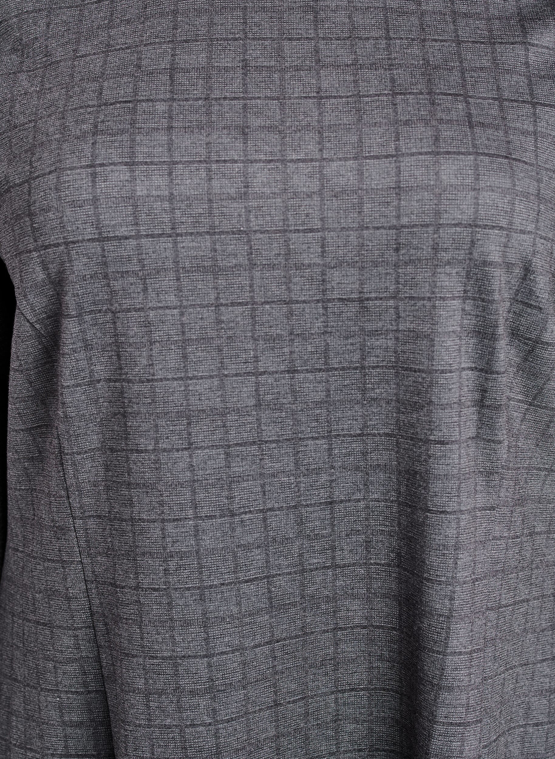 ZizziKurzes Kleid mit Karomuster und A-Linien-Form, Grau, Packshot image number 2