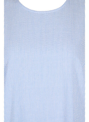 Ärmelloses Baumwollkleid mit Streifen, Skyway Stripe, Packshot image number 2