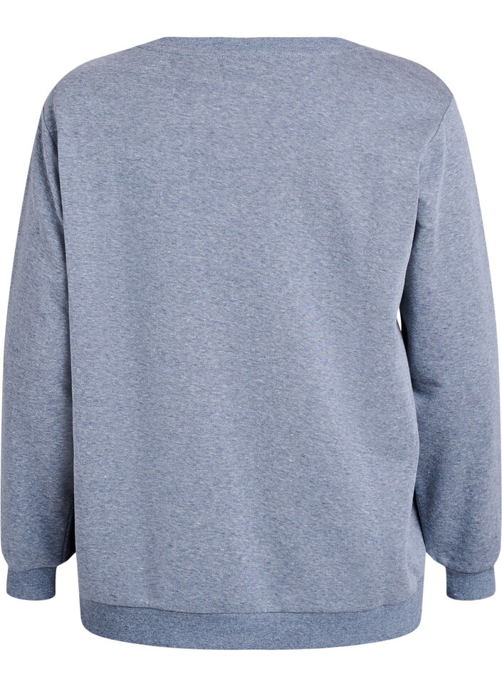 Sweatshirt mit aufgesticktem Mailand-Motiv, Grau, Packshot image number 1