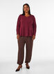 Hoch taillierte Ballonhose, Braun, Model image number 0