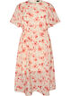 Kn&ouml;chellanges Kleid mit Fl&uuml;gel&auml;rmeln und Bindeg&uuml;rtel, Rot, Packshot image number 0
