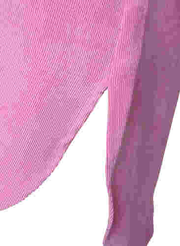 Cordkleid mit 3/4-Ärmeln und Knöpfen, Begonia Pink, Packshot image number 3