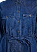 Jeanskleid in Midi-Länge mit Bindegürtel, Blau, Packshot image number 2