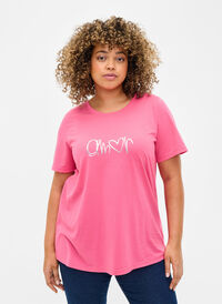 FLASH - T-Shirt mit Motiv, Hot Pink Amour, Model