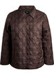 Leicht wattierte Jacke mit dekorativer Steppung, Braun, Packshot image number 0