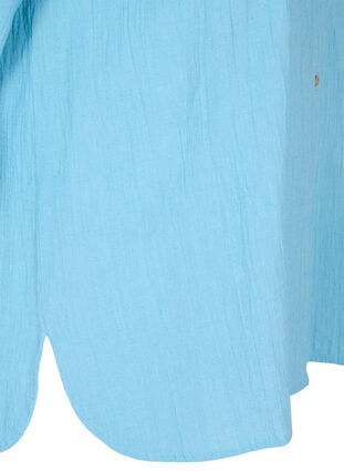 Bluse mit 3/4-Ärmeln und Knöpfen, Alaskan Blue, Packshot image number 3