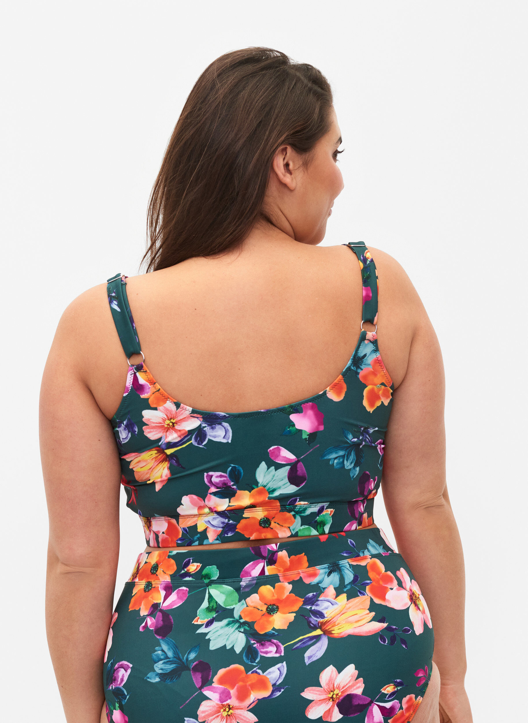 ZizziBedrucktes Bikini-Top mit verstellbaren Tr&auml;gern, Meave Print, Model image number 1