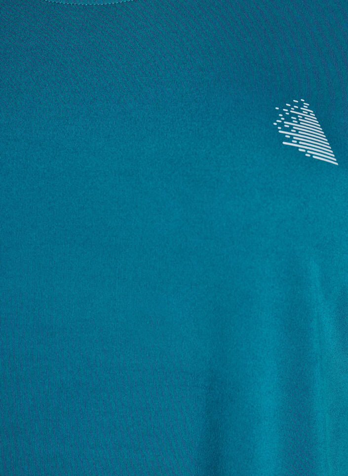 Einfarbiges Trainings-T-Shirt, Gr&uuml;n, Packshot image number 2