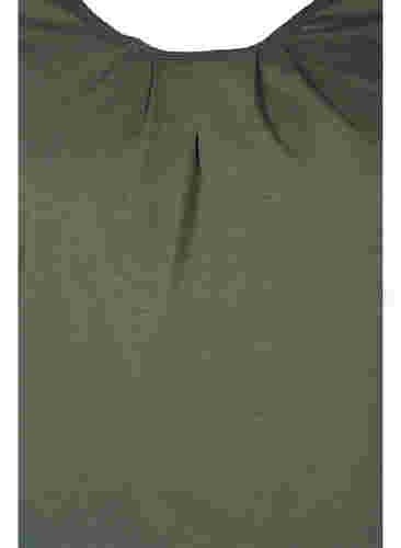 Baumwollbluse mit 3/4 Ärmeln, Thyme, Packshot image number 2
