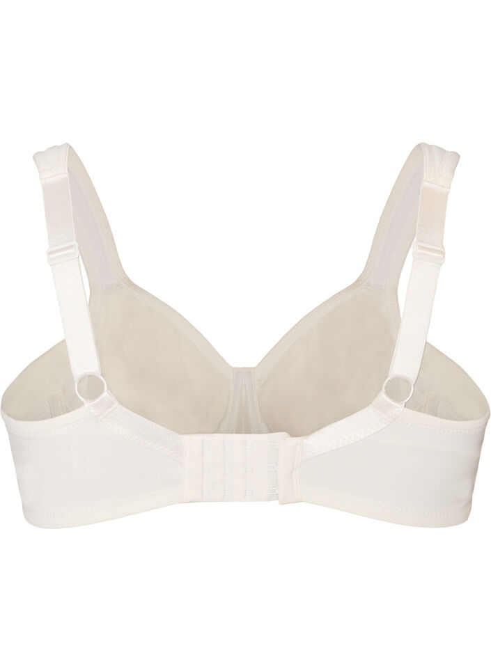 Komfort-BH mit Spitzen-Overlay und vorgeformten Cups, Wei&szlig;, Packshot image number 1