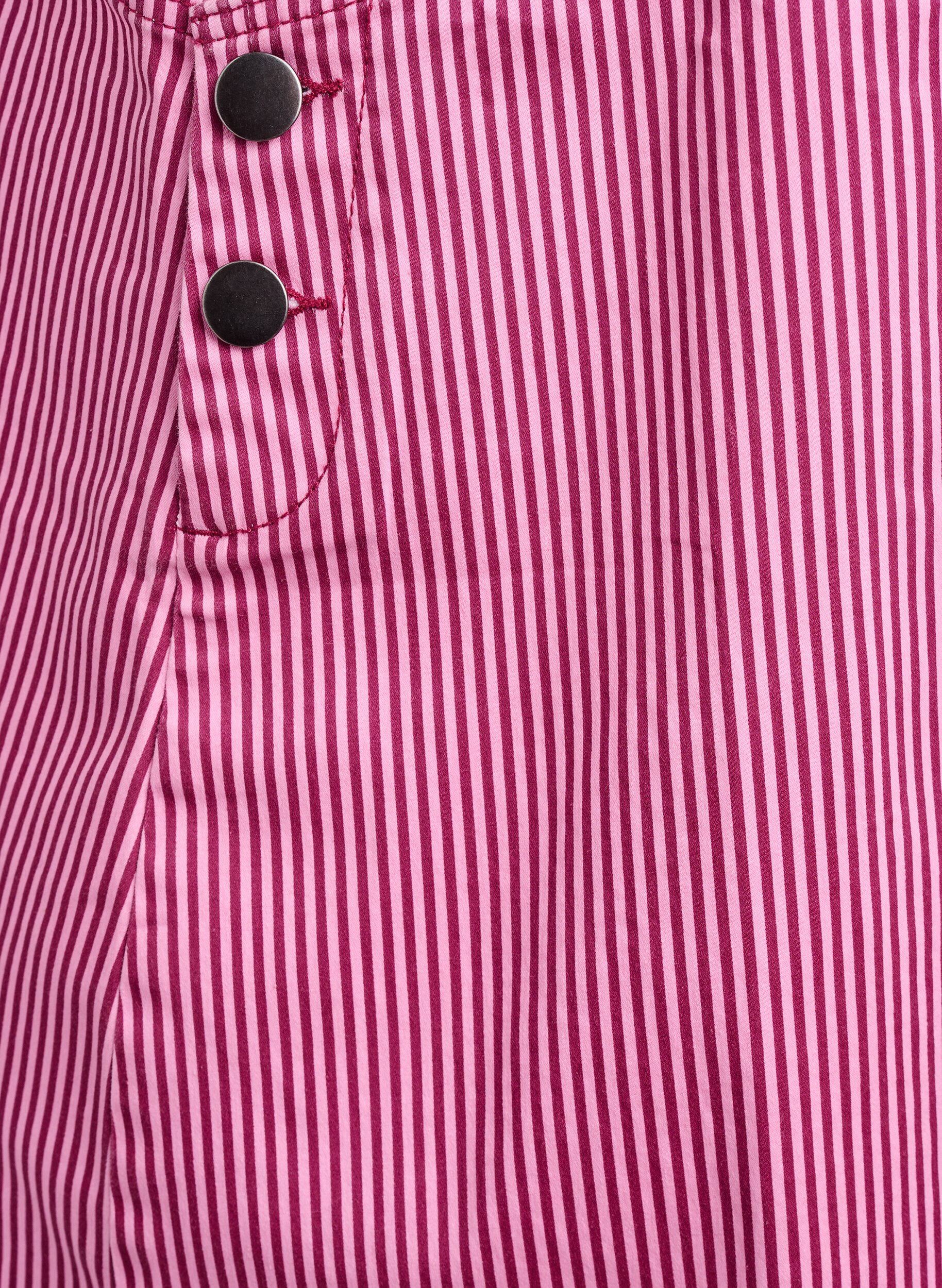 ZizziKurzes Latzkleid mit Streifen, Red Stripe, Packshot image number 3