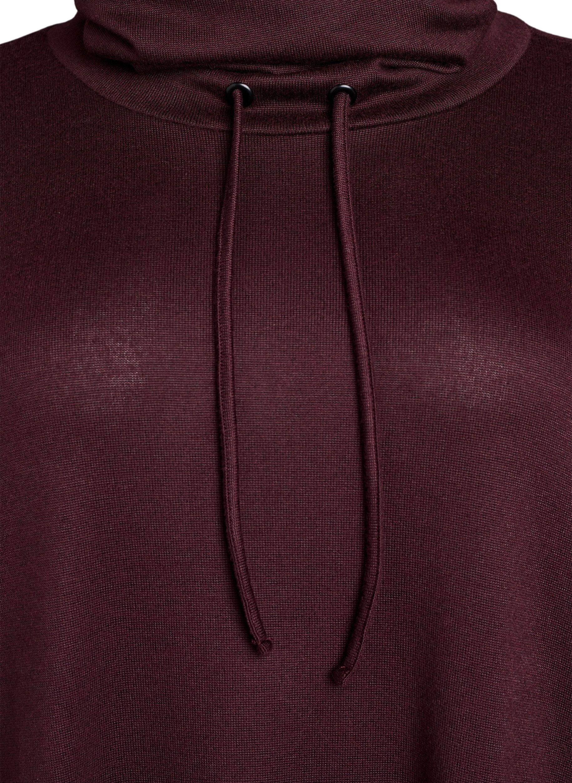 ZizziHochgeschlossenes Jerseykleid mit Taschen, Rot, Packshot image number 2