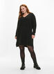 Strickkleid mit Schlitz, Dark Grey Melange, Model image number 2