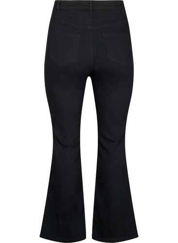 FLASH - Hoch taillierte Jeans mit Bootcut, Black, Packshot image number 1