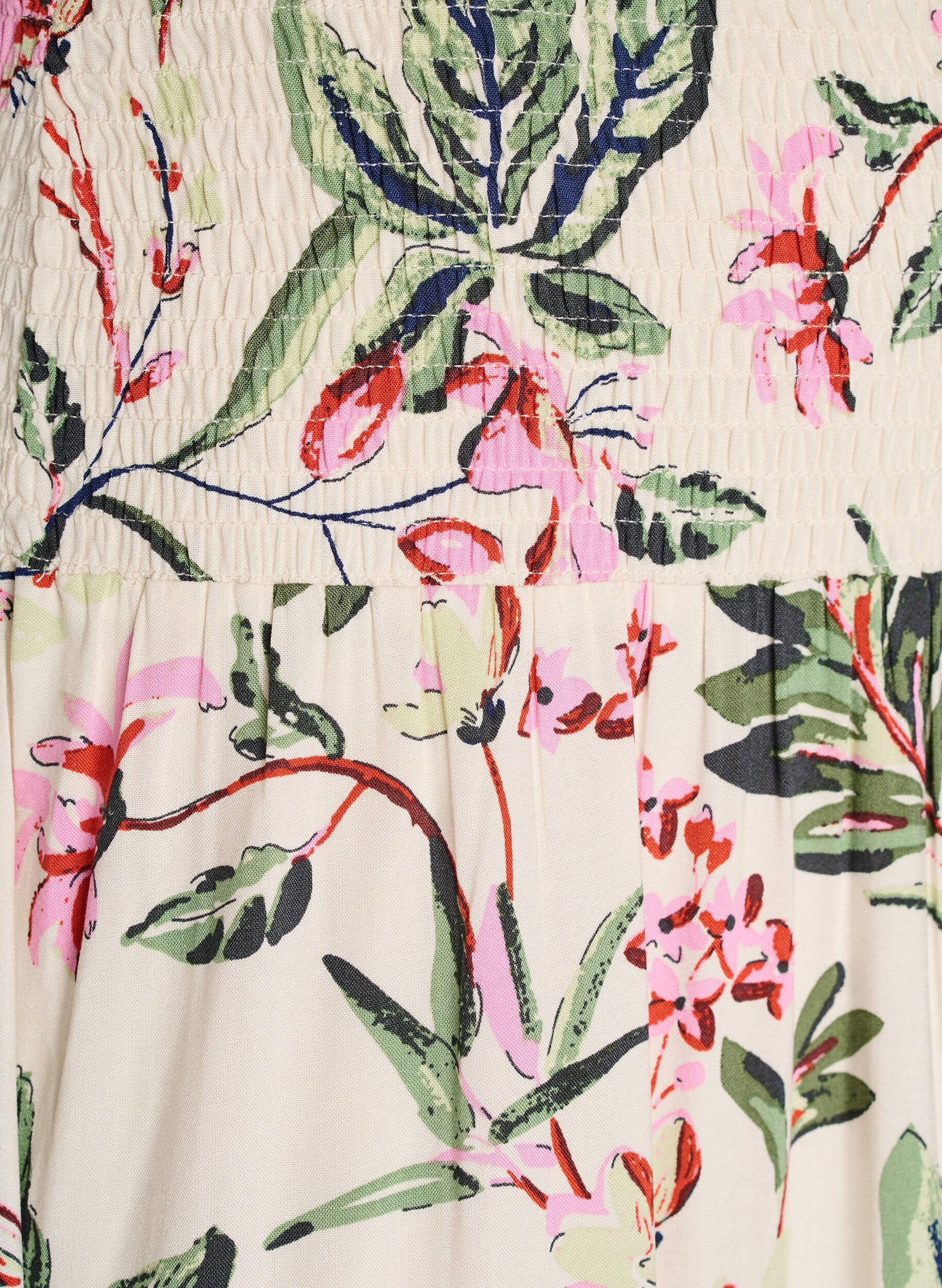 ZizziMaxirock aus Viskose mit Smok, Vanille, Packshot image number 2