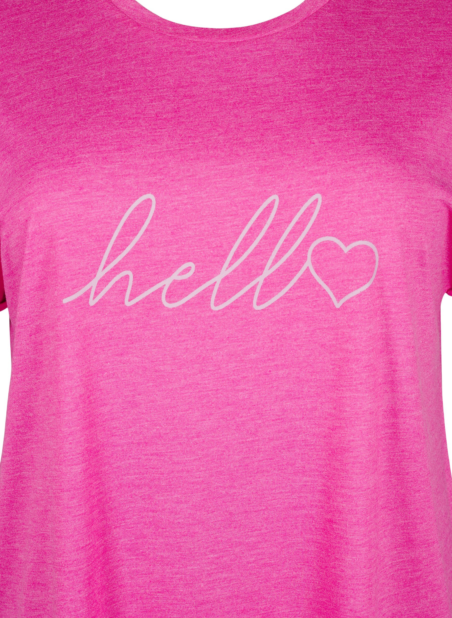 ZizziKurz&auml;rmliges Nachthemd mit Textdruck, 9990, Packshot image number 2