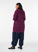Langer Hoodie mit Rei&szlig;verschluss und Taschen, Lila, Model image number 2