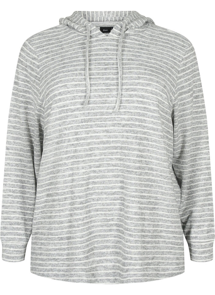 Lockerer Hoodie mit Streifen, DGM Stripe, Packshot image number 0