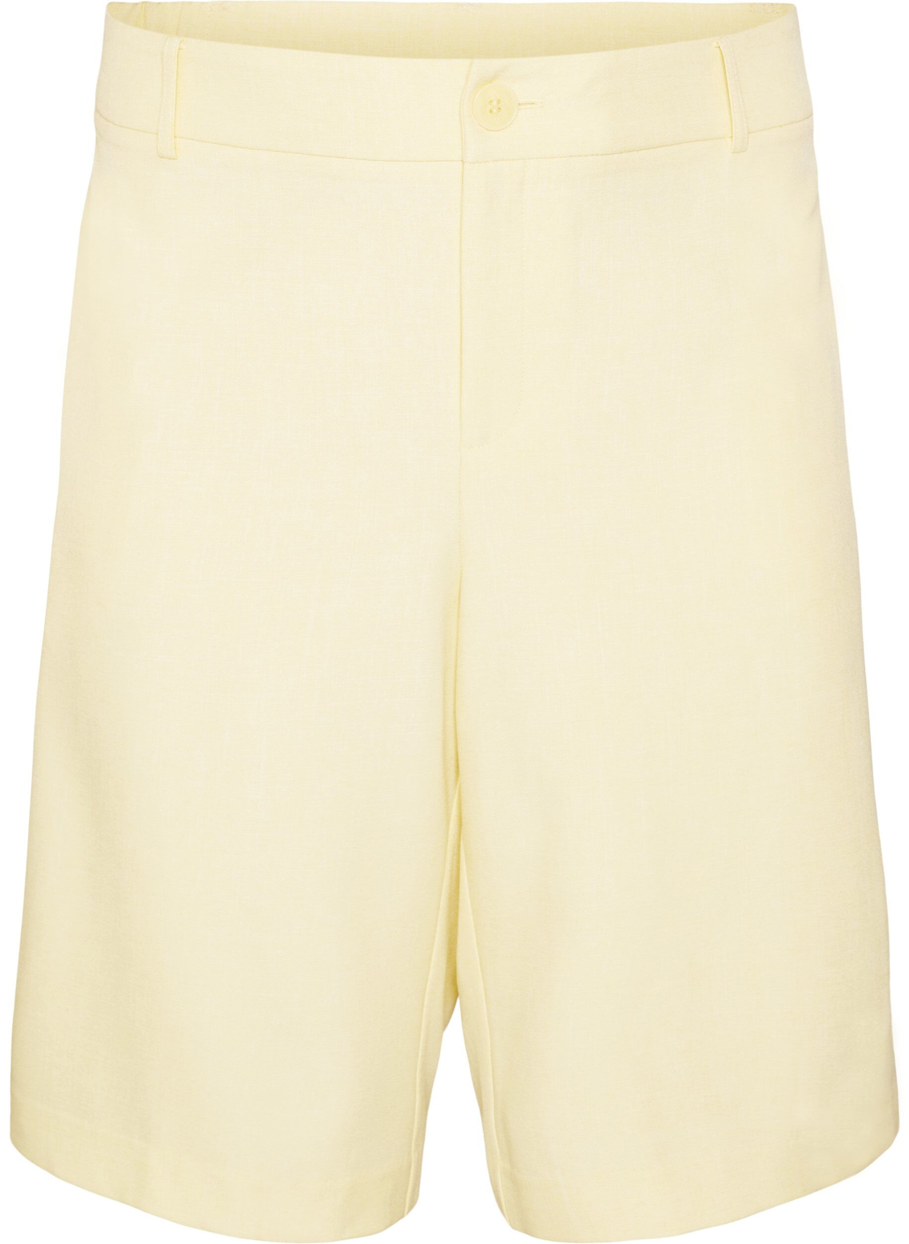 ZizziLockere Bermudashorts mit hoher Taille, Gelb, Packshot image number 0